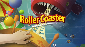 Take a ride in the most fun rollercoaster! Thrills and loads of fun guaranteed! But if you're too affraid of heights, just set the Rollercoaster parallax on your homescreen and enjoy the sights from your computer!
