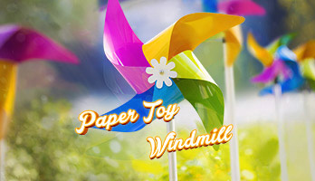 Whenever the wind is blowing, this paper swirlie spins and spins. If you like this Paper Toy Windmill, get it free for your computer screen.